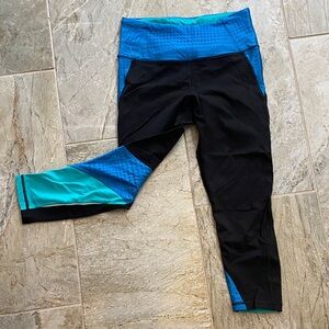Victoria's Secret VSX sport Blue, Green teal &  Black Leggings
